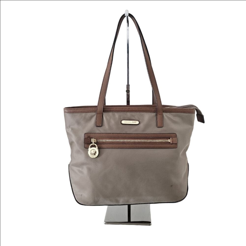Michael Kors Tan Kempton Nylon Shoulder Tote Bag